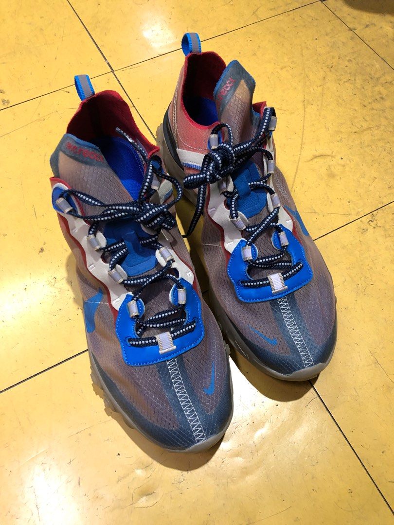 Nike React Element 87 x Undercover Light Beige Chalk(27.5 cm) (Category: Sneakers) located in Baguio. Submitted by master_of_brands (Listing ID 1216148196, Image 2). Description: Authentic Nike React Element 87 x Undercover Light Beige Chalk Size 9.5 US/27.5 cm/43 Europe Slightly used Thick outsole No sole separation No box Minimal sign of usage In excellent condition .