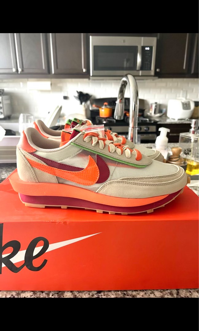 sacai orange blaze on feet