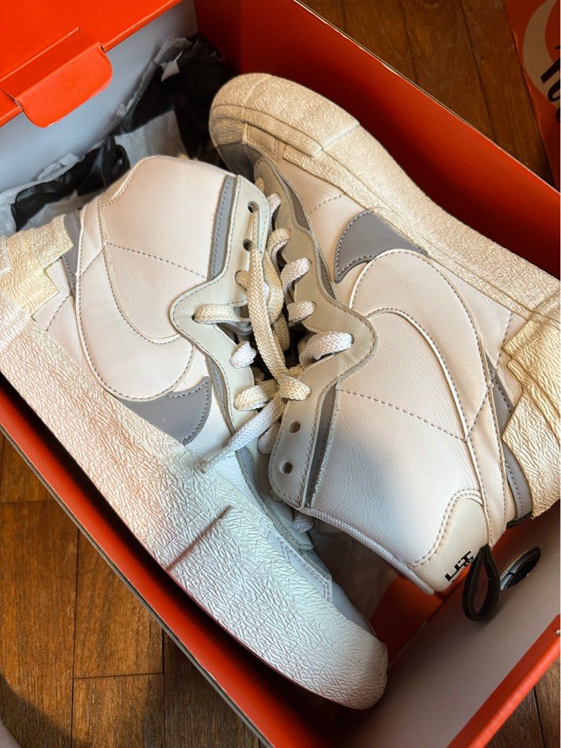 Nike sacai blazer mid hot sale white