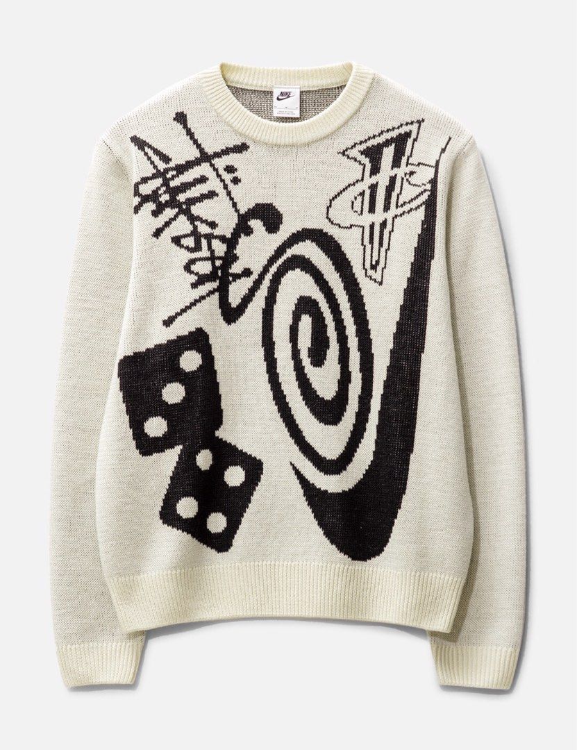 Nike x Stussy knit sweater, 男裝, 外套及戶外衣服- Carousell