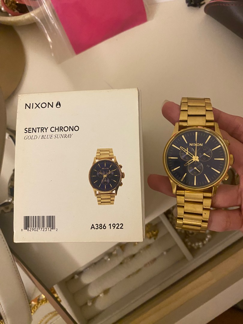 Nixon sentry chrono gold blue new arrivals