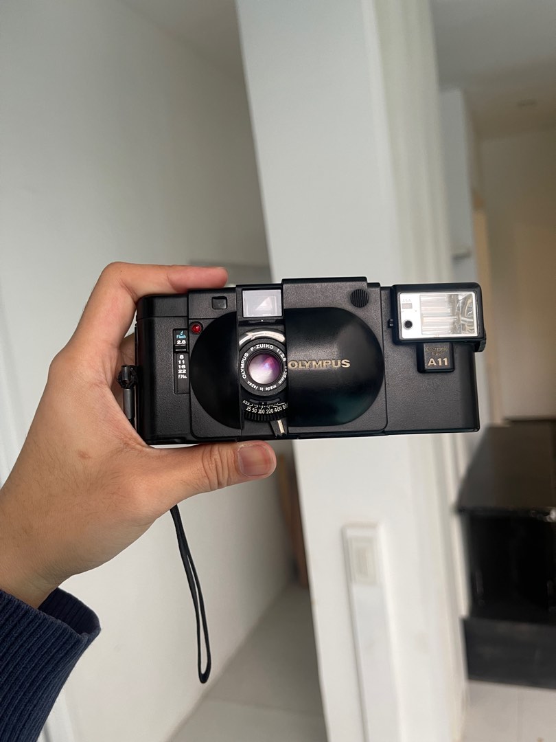 Olympus XA with A11 Flash Film camera complete with original box and