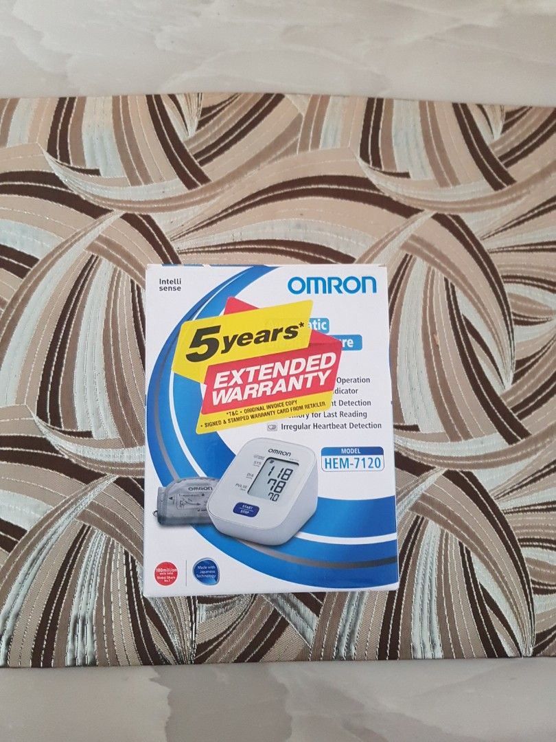 Omron Blood Pressure Monitor, Health &amp; Nutrition, Health Monitors ...