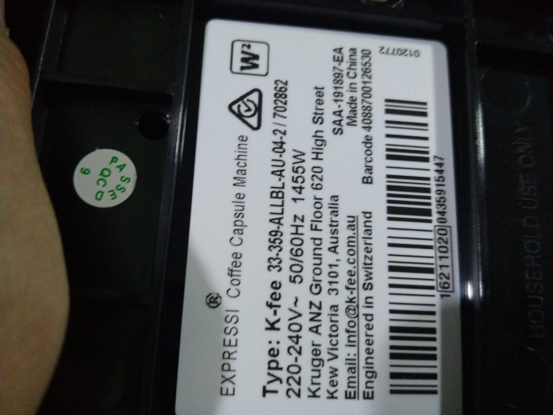 ONE EXPRESSI CAPSULE MACHINE, TV & Home Appliances, Kitchen Appliances