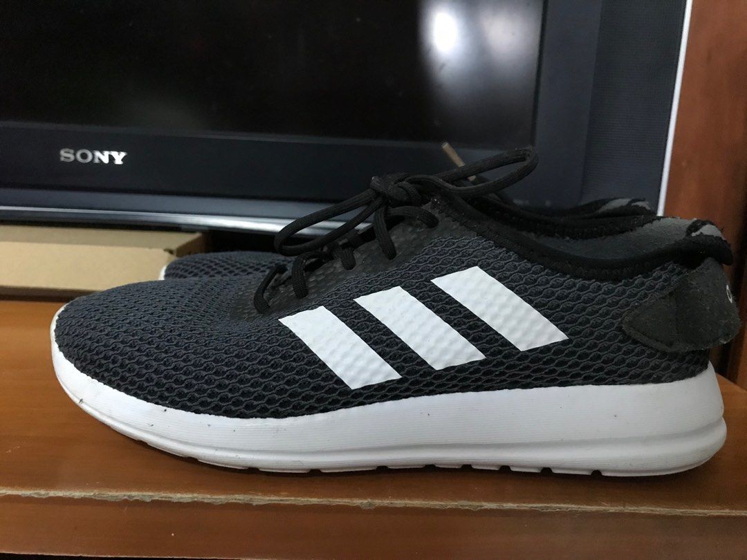 Adidas black running shoes on sale