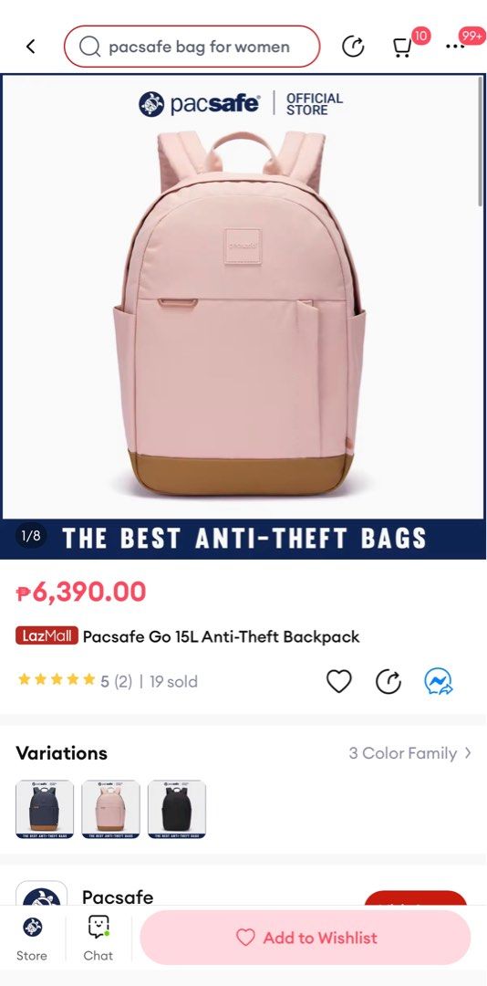 Pacsafe® GO 15L anti-theft backpack  Pacsafe® - Pacsafe – Official APAC  Store