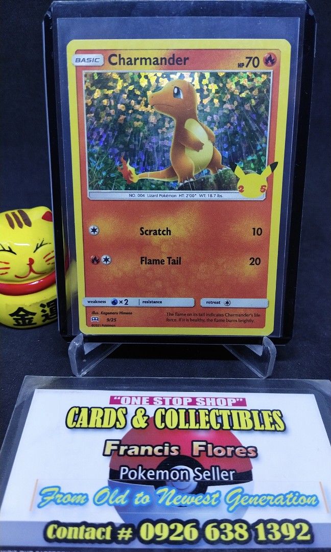 Pokemon Card CHARMANDER 9 HOLO (McDONALD'S COLLECTION) YEAR 2021
