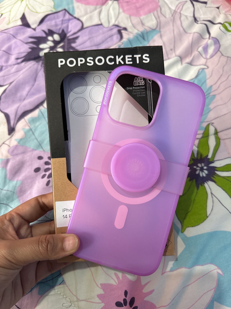 Popsocket Iphone 14 Pro Max Purple Case on Carousell