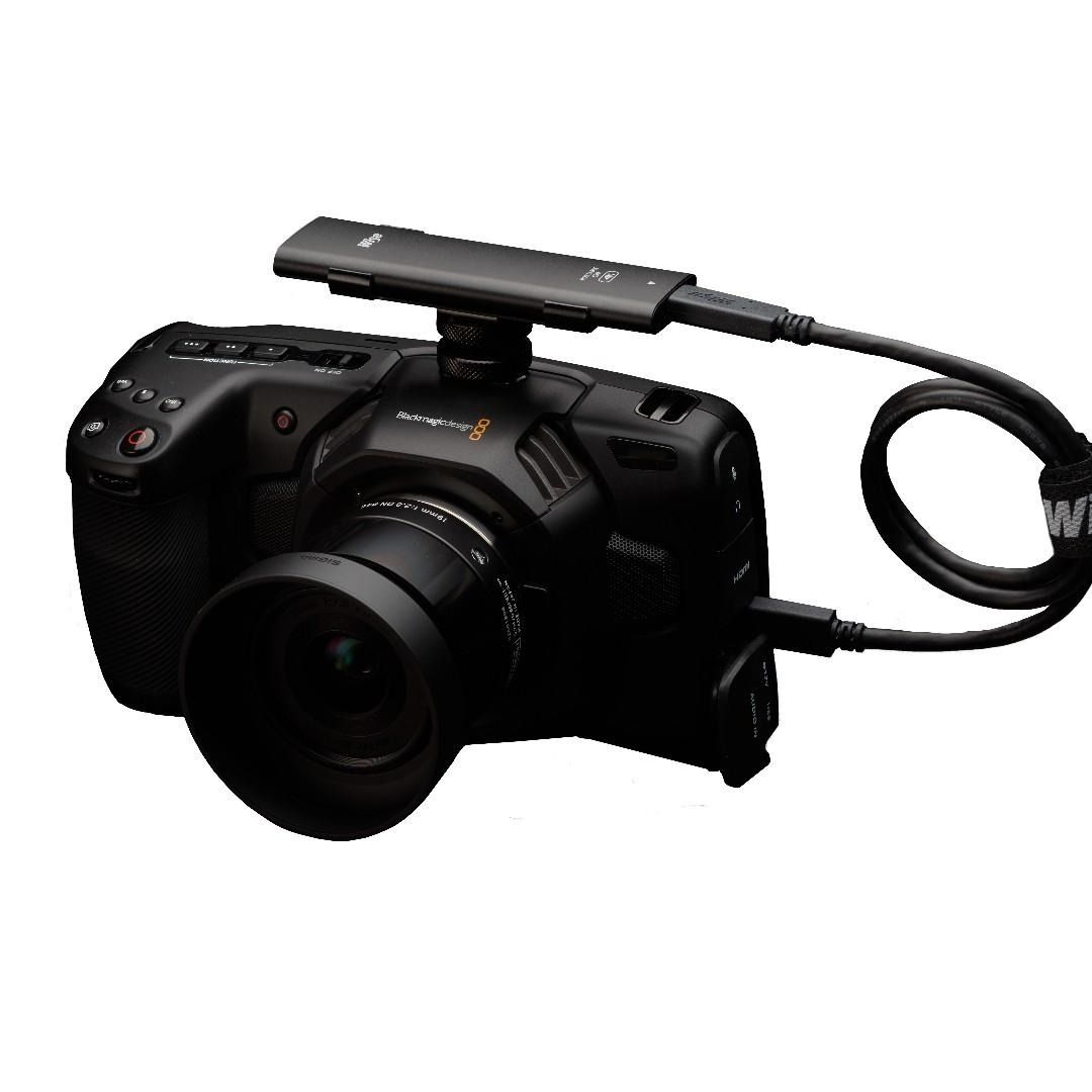 Portable SSD PTS256 256GB by WISE for Blackmagic 4k pocket Cine