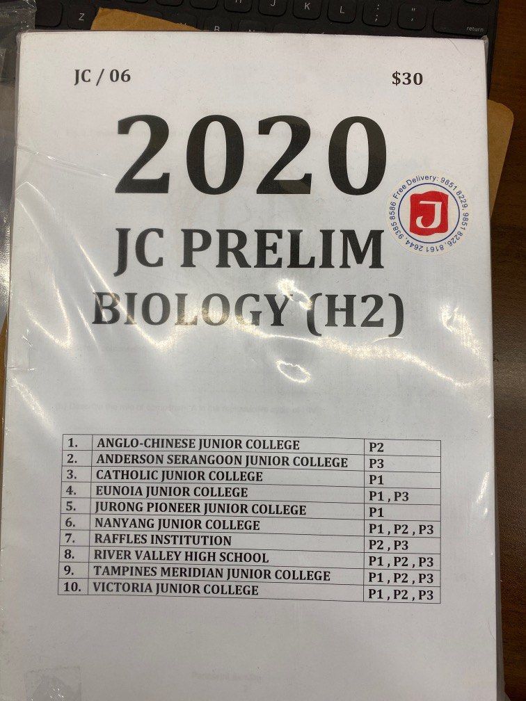 prelim papers (biology), Hobbies & Toys, Books & Magazines, Assessment Books on Carousell