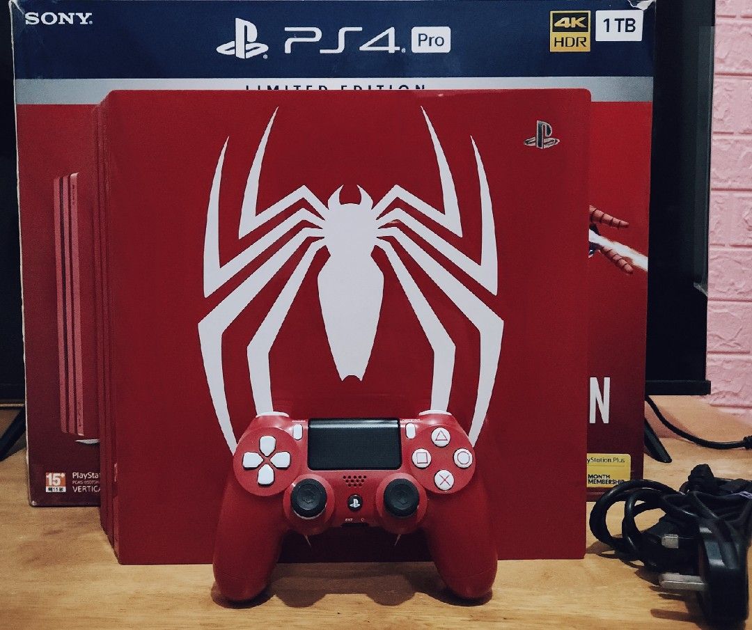 PS4 Pro Spiderman Limited Edition, Video Gaming, Video Game Consoles, PlayStation on Carousell