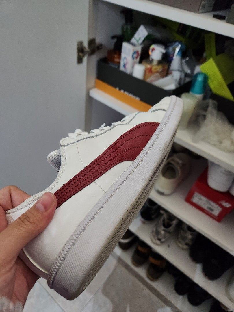 Red and clearance white puma shoes