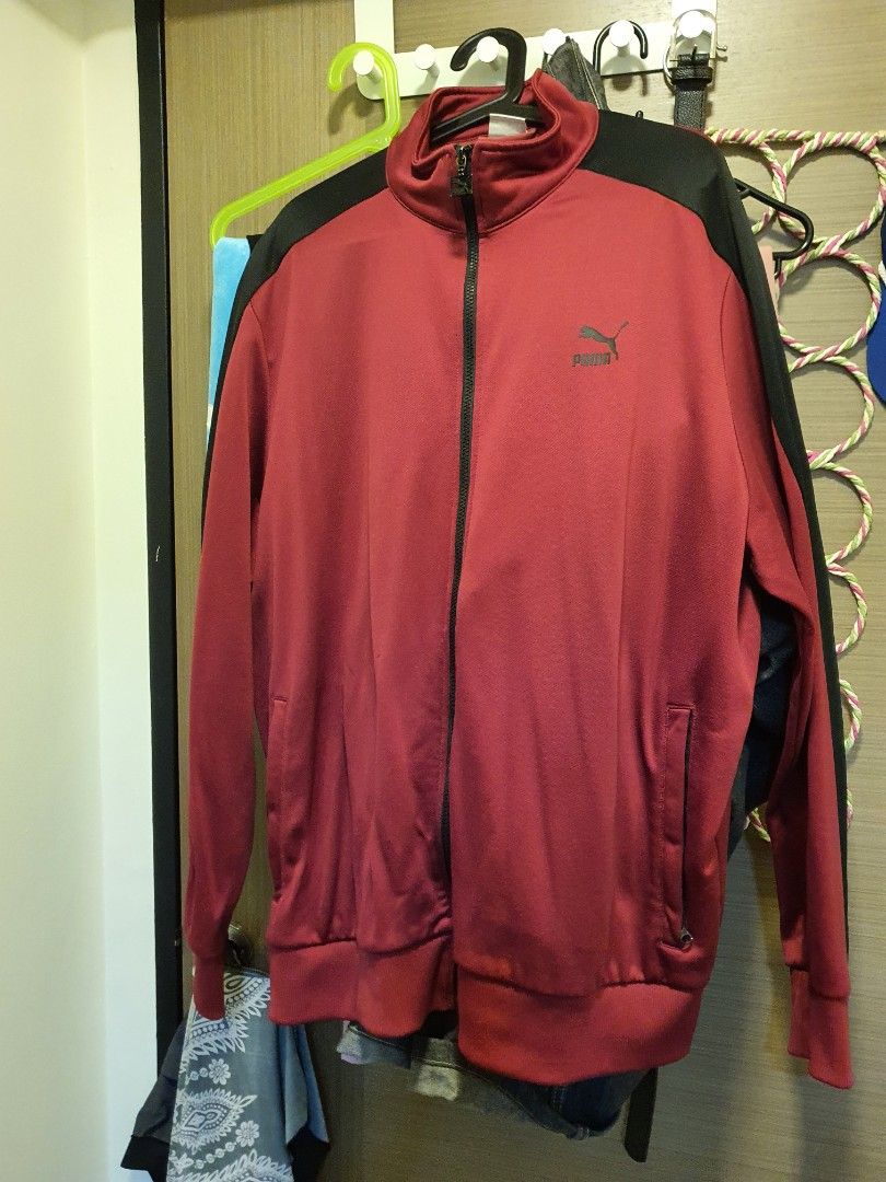 Red puma online track jacket
