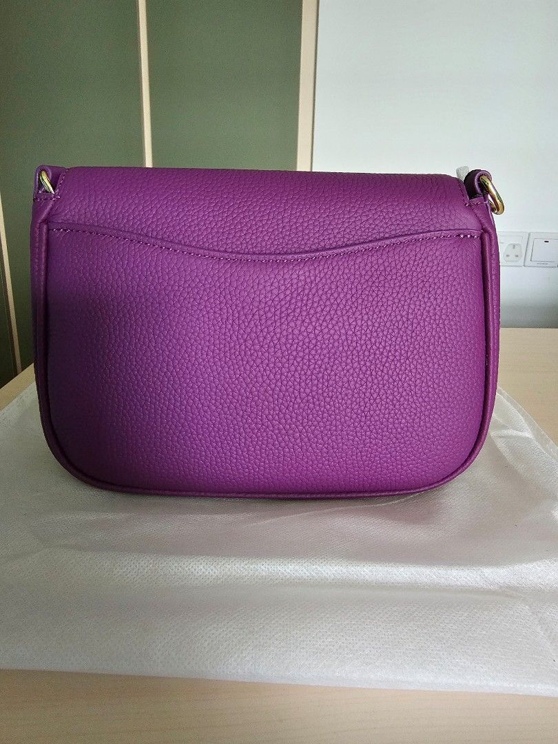 Purple Calf Messenger Bag, Women's Fashion, Bags & Wallets, Crossbody