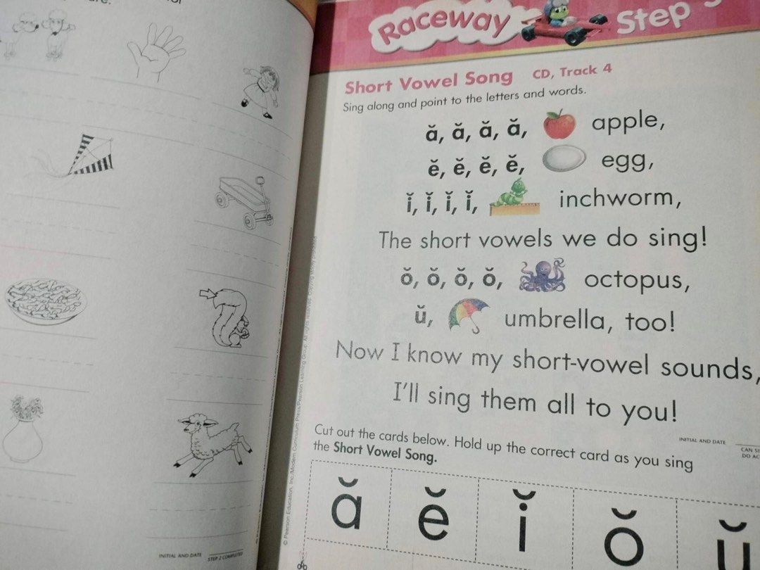 Raceway Book Sing Spell Read Write English never used, Hobbies & Toys