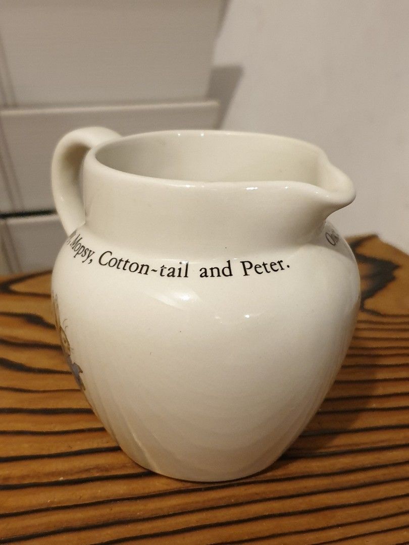 Rare Peter Rabbit milk jug by Wedgwood, Hobbies & Toys, Memorabilia