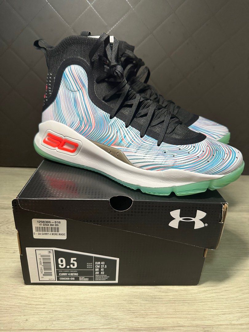 UA Curry 4 “More Magic” US 9.5, Men's Fashion, Footwear, Sneakers on  Carousell