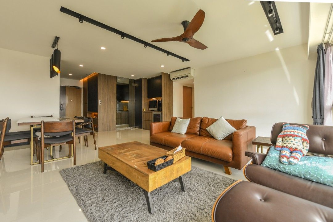 Rustic solid wood coffee table (Category: Tables & Sets) located in Singapore. Submitted by taeum (Listing ID 1216217697, Image 1). Description: Solid wood rustic coffee table with very deep drawer for storage. 120cm x 60.5cm x 40cm.