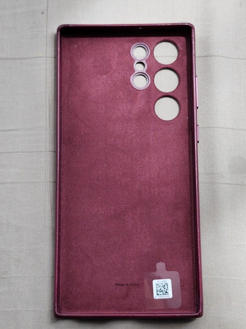 Samsung Galaxy S22 Ultra Burgundy Original Case, Mobile Phones
