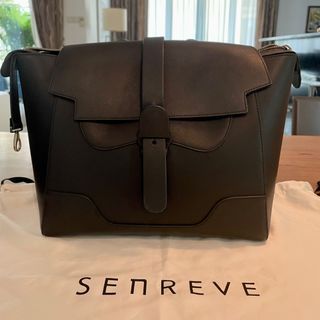 SENREVE Maestra leather bag  large (black/silver)
