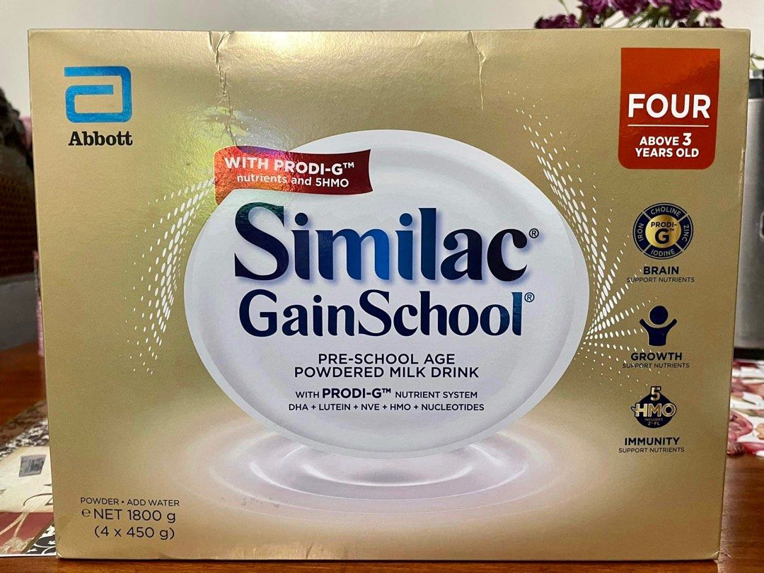 Similac Gain School Four Formula Milk Babies Kids Nursing