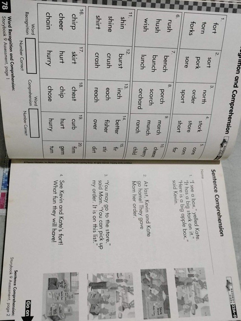 Sing Spell Read Write Assessment Book never used, Hobbies & Toys