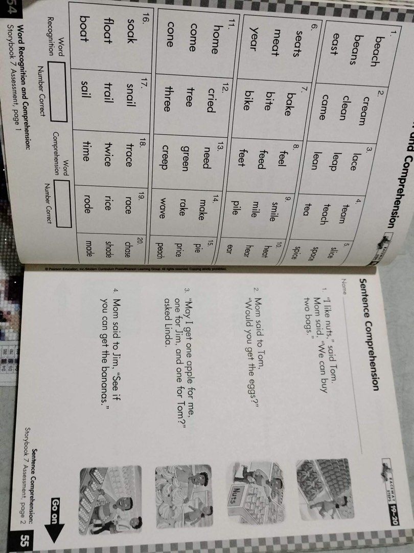 Sing Spell Read Write Assessment Book never used, Hobbies & Toys