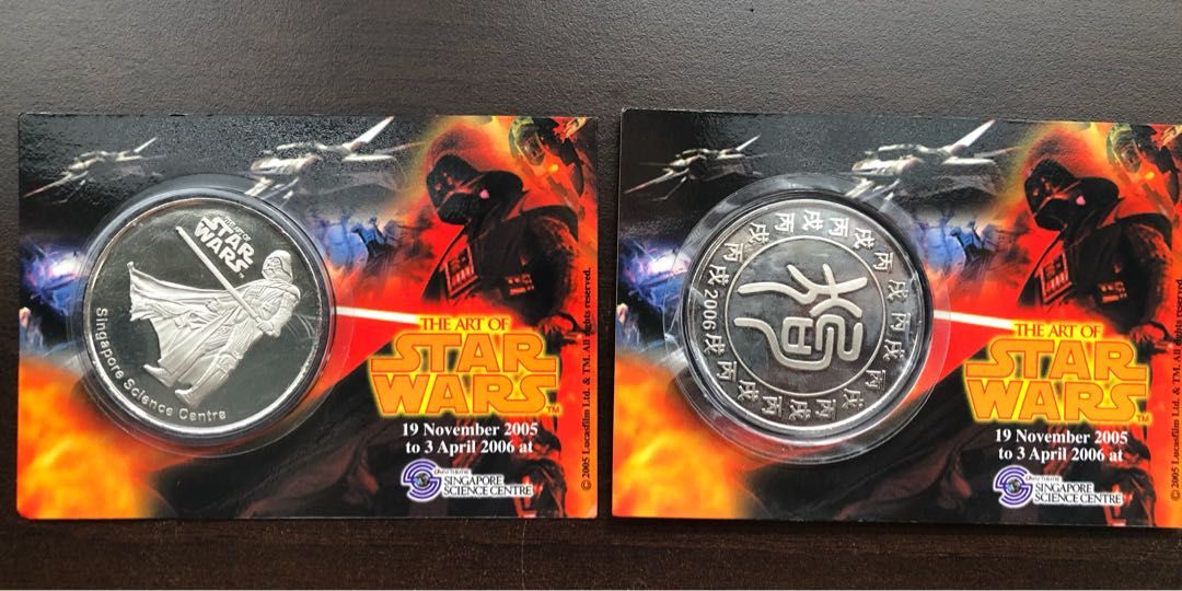 Singapore Commemorative Coin - 2006 Star Wars Darth Vader, Hobbies ...