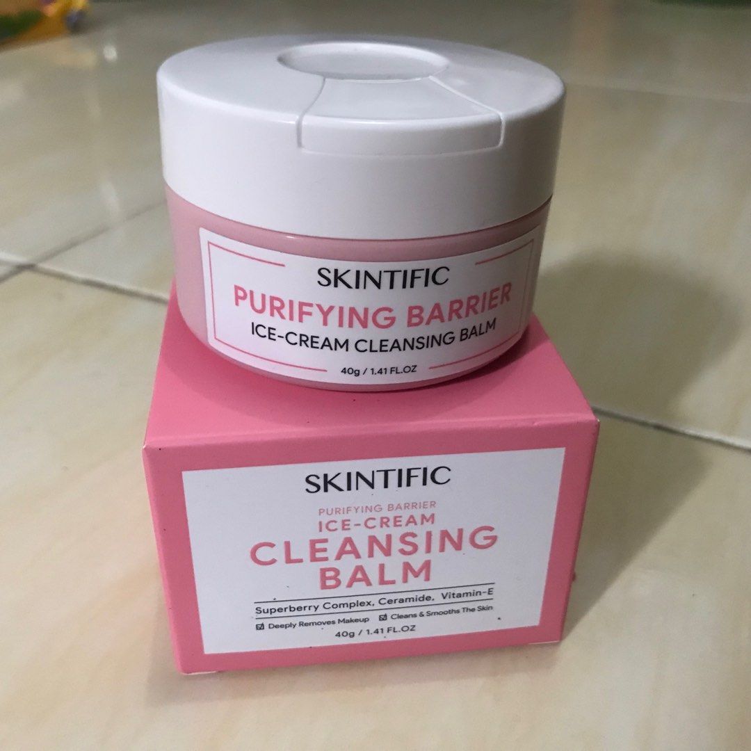 Skintific IceCream Cleansing Balm, Kesehatan & Kecantikan, Rias Wajah