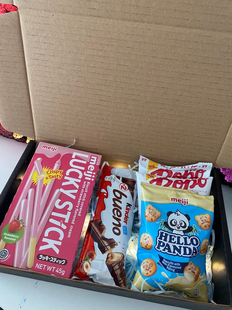 Snacks gift box, Food & Drinks, Gift Baskets & Hampers on Carousell