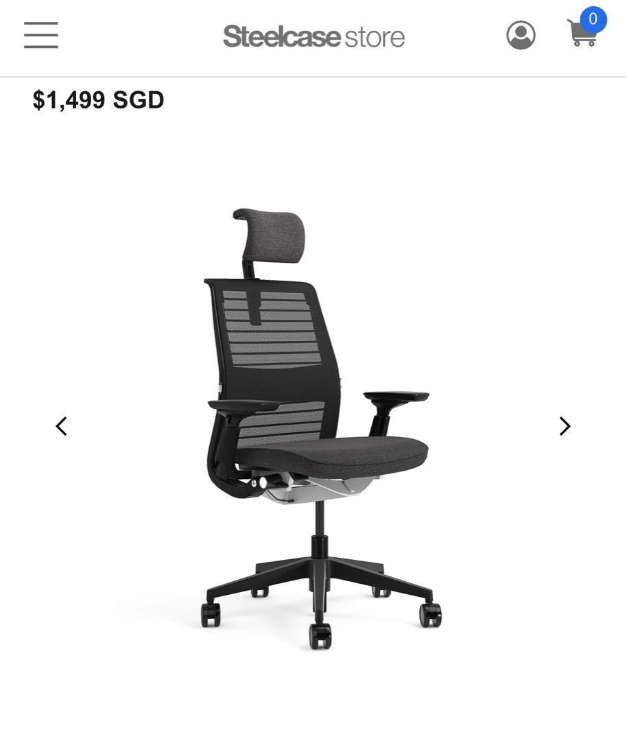 Think chair sale headrest