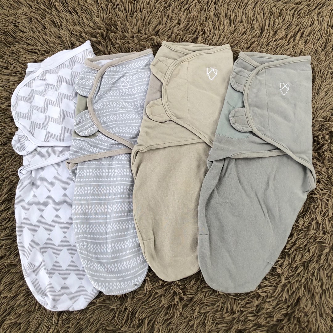 Swaddle gray bundle of 4, Babies & Kids, Babies & Kids Fashion on Carousell