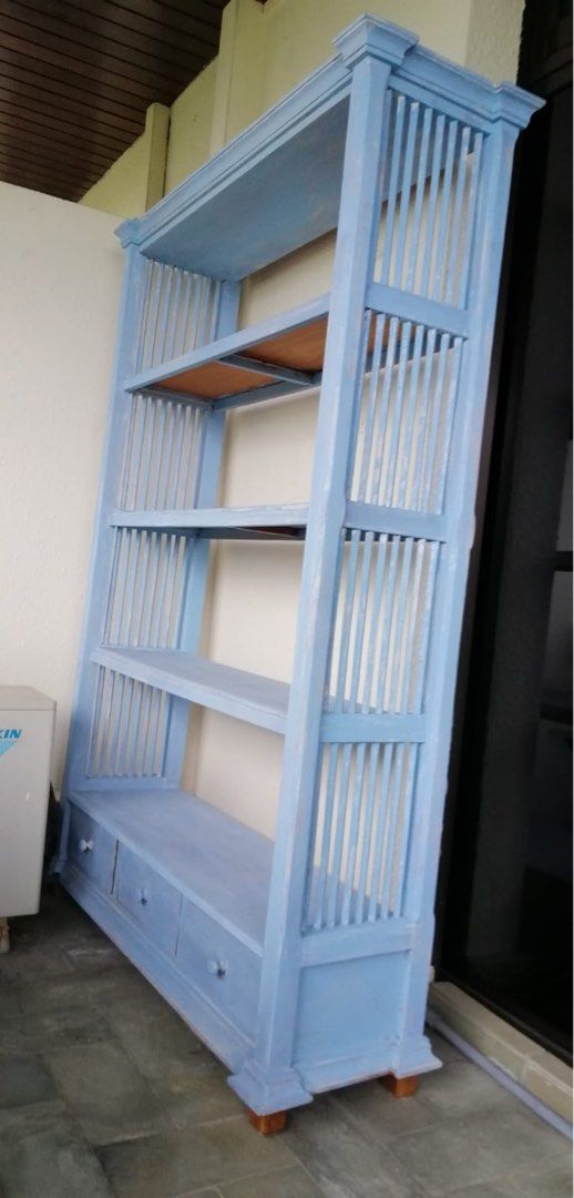 Teak wood bookshelves, Furniture & Home Living, Furniture, Shelves