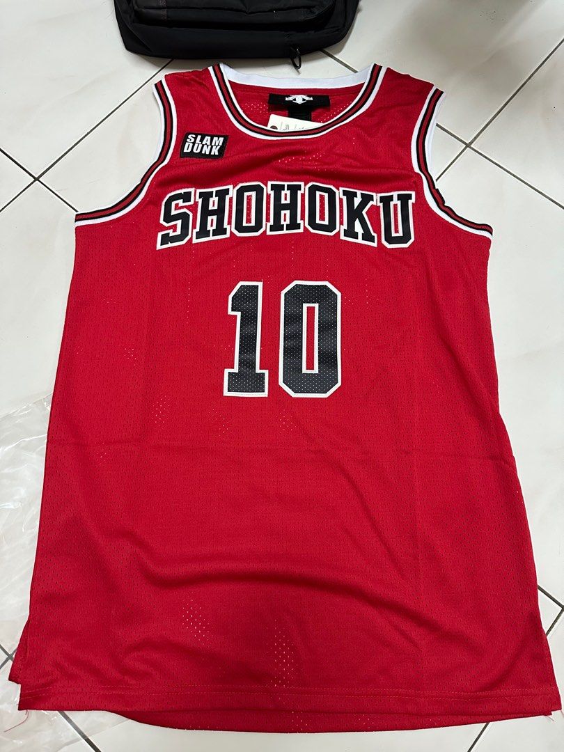 Shohoku #10 Sakuragi Hanamichi Basketball Jersey Tops Slam Dunk