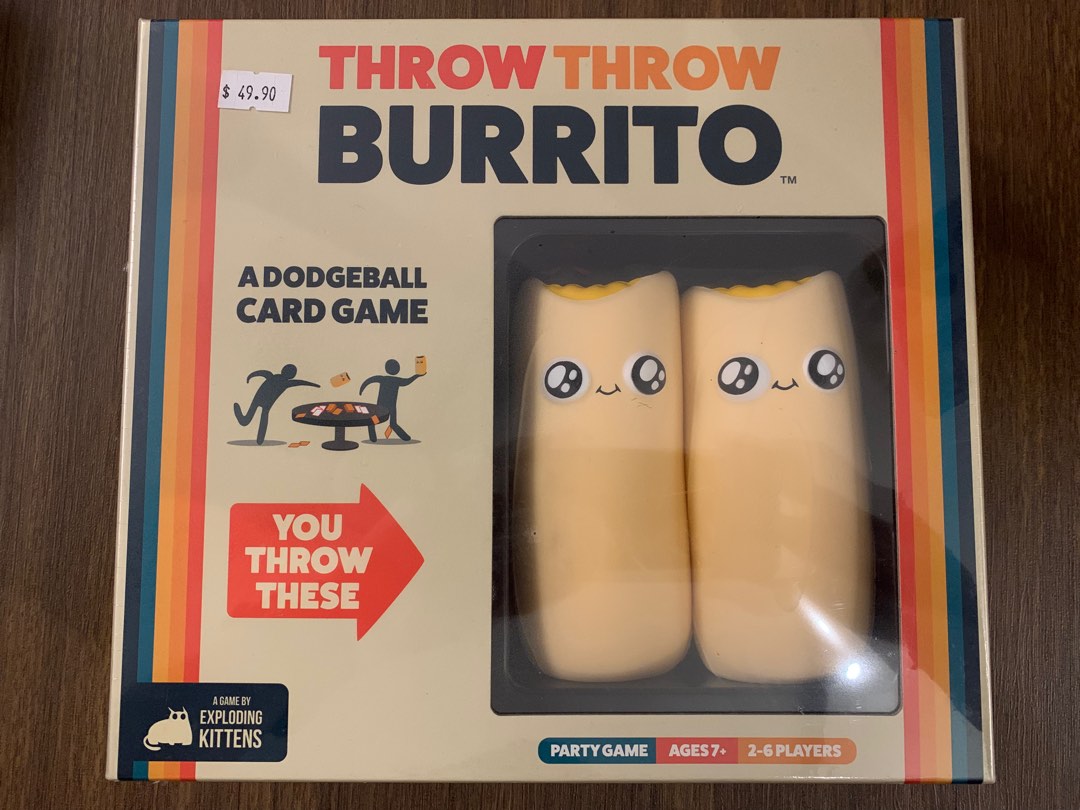 Throw Throw Burrito Original Edition by Exploding Kittens, Hobbies