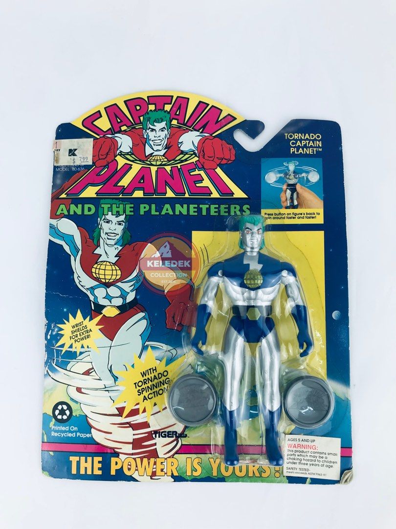 TIGER ELECTRONICS CAPTAIN PLANET TORNADO CAPTAIN PLANET ACTION FIGURE 1991