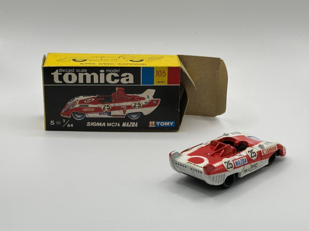 Tomica 105 Sigma MC74 Mazda (已貼), 興趣及遊戲, 玩具& 遊戲類 