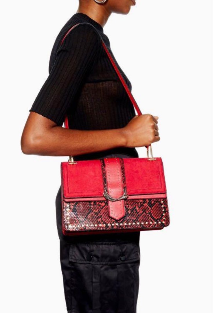 Topshop suri snake bag top