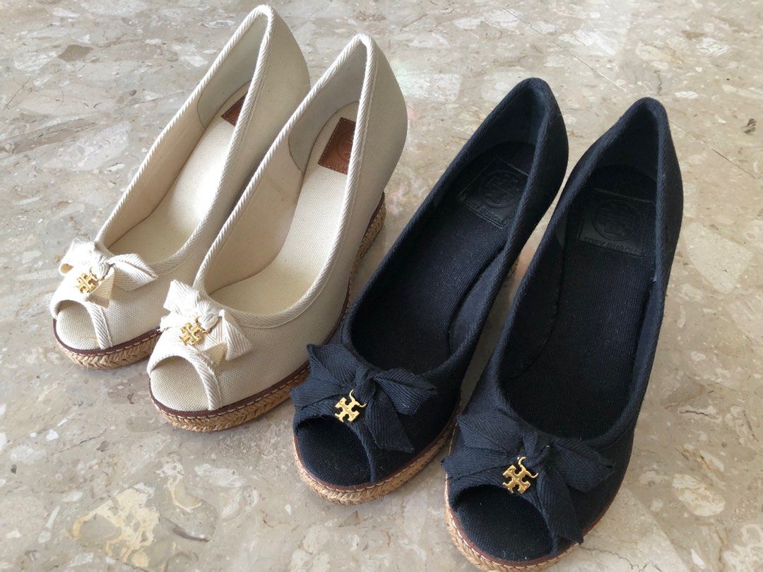 Tory Burch Jackie Wedges Size 6M Women s Fashion Footwear Wedges on Carousell
