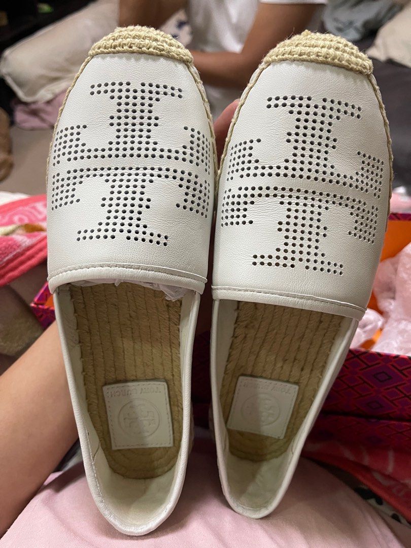 Tory burch clearance perforated espadrilles