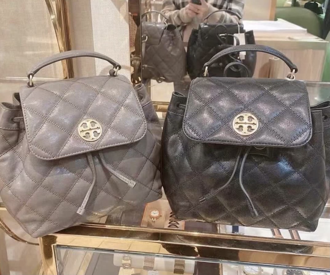 Tory Burch Quilted Backpack Women s Fashion Bags Wallets Backpacks on Carousell