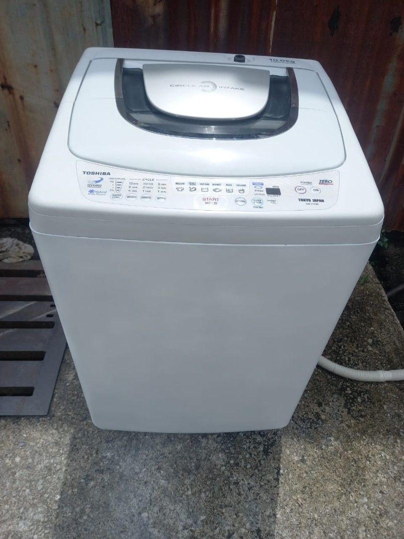 TOSHIBA TOP LOAD WASHING MACHINE 10 KG, TV & Home Appliances, Washing