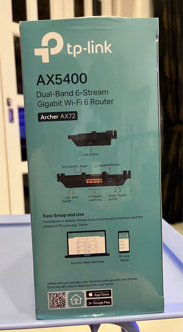 TP-Link AX5400 Archer AX72 WiFi 6 router, Computers & Tech, Parts ...