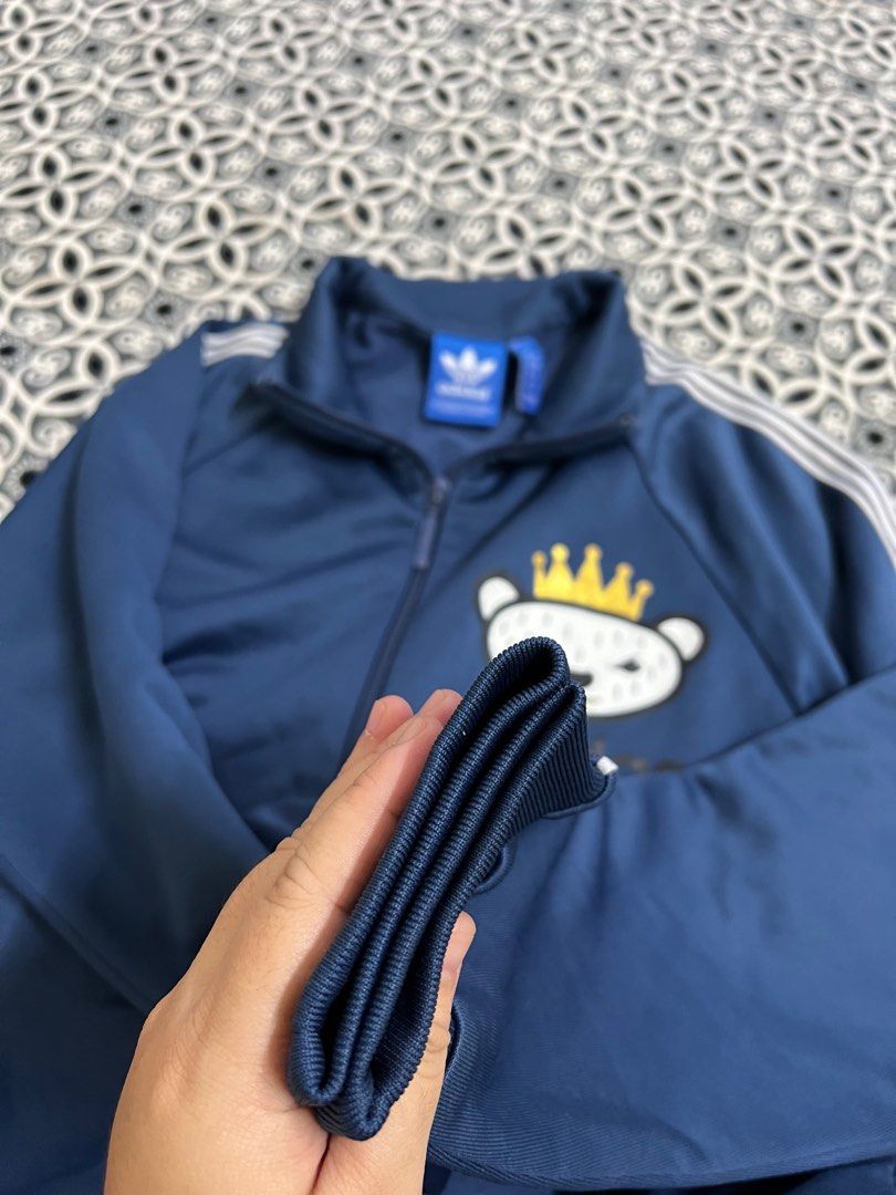 Adidas x Nigo Bear Side Tape Track Top (Pit 21.5), Men's Fashion, Coats,  Jackets and Outerwear on Carousell