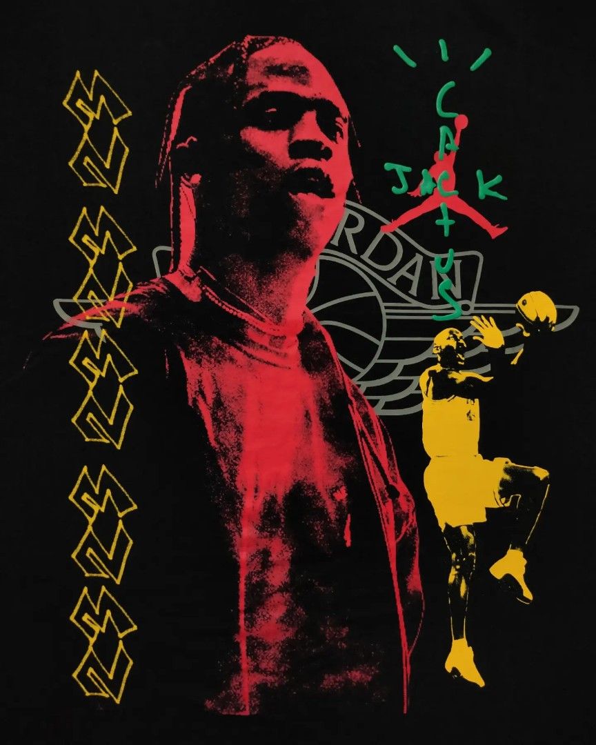 TRAVIS SCOTT X JORDAN MJ TEE Men s Fashion Tops Sets Tshirts