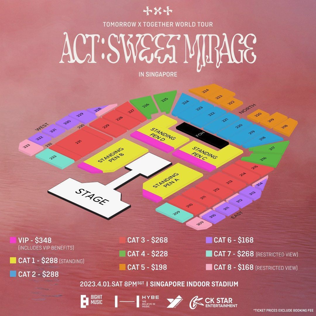 Txt Concert Ticket Singapore 2023, Tickets & Vouchers, Event Tickets on