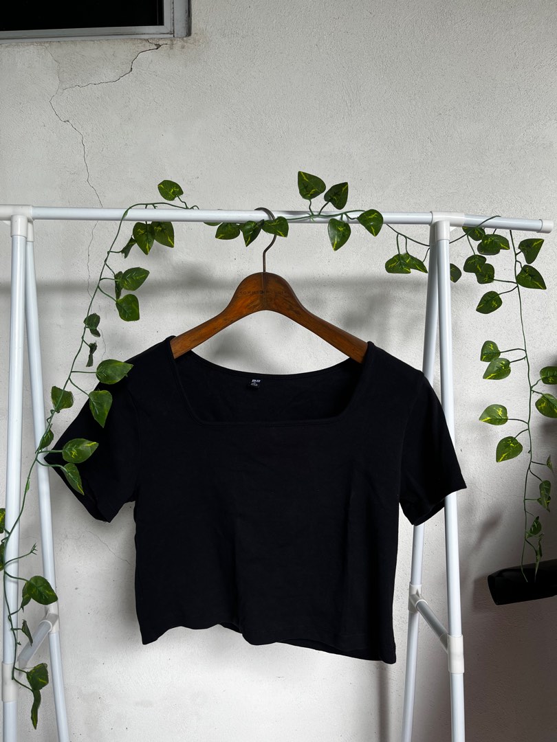 Soph Neon Orange Square Neck Crop Top