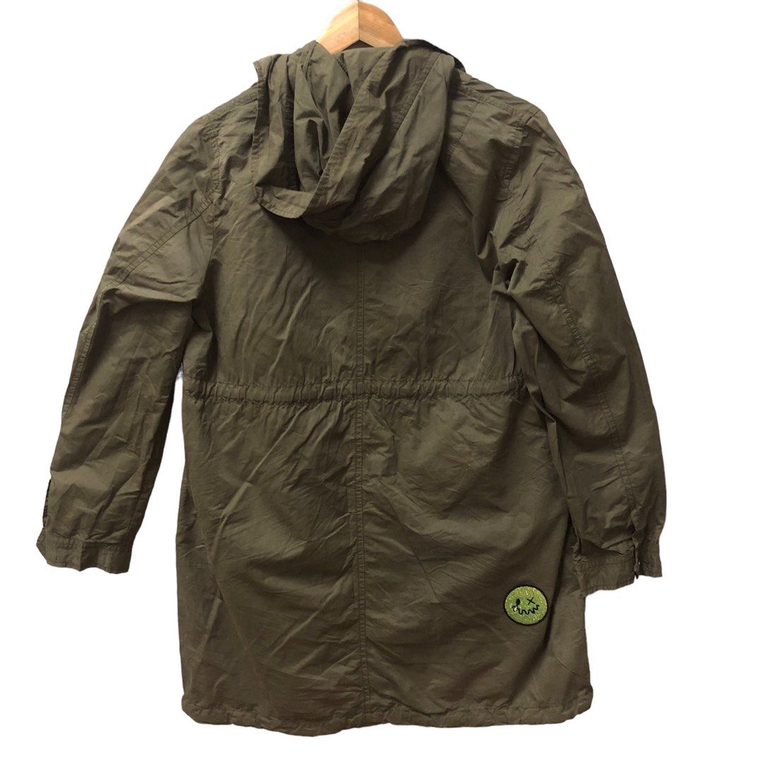 Uniqlo parka jacket custom bling patches Men s Fashion Coats