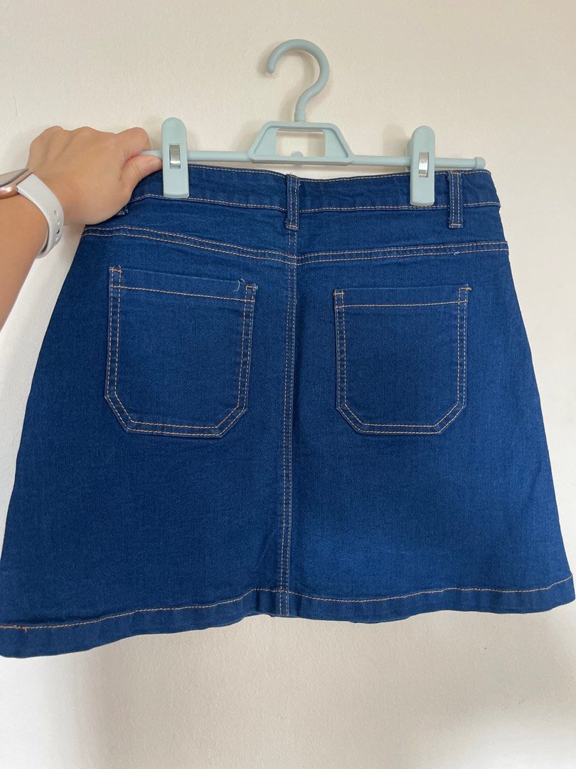 Denim skirt valley girl top