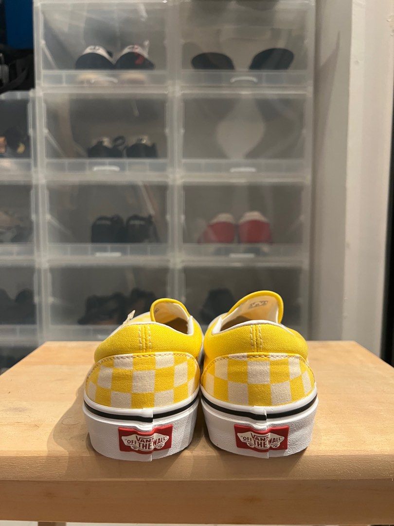Yellow chex vans outlet